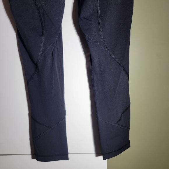 ❤️ 3 for $35 Lululemon Pace Rival  High Rise Crop leggings thigh pockets black 4 - Picture 7 of 11